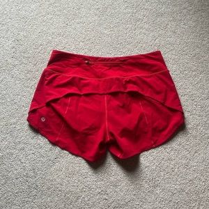 Lululemon Red Speed Ups 2.5 Size 4 Perfect condition